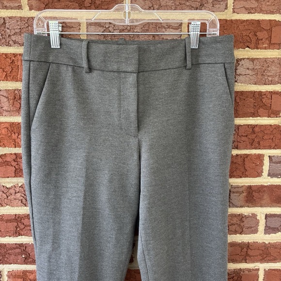 Talbots Soho Dress Pants Women's 6 Dark Gray Ponte Knit Straight Leg Office Wear - Picture 2 of 6